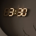 루나리스 국산 전자 디지털 벽걸이시계 무소음 LED 인테리어 거실 개업 집들이 선물 무드등 벽시계 9종 : 지성아이엔씨