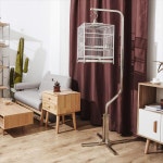 앵무새 장 케이지 집 NIMIWEI MYNA 대형 304 스테인레스 스틸 XUANFENG : 더카이씬