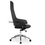 [배송포함] 오피스 사무용 회의실 등높은 하이 블랙 서재 하모니 대형 사장님 회장님의자 : 리빙 가구