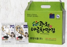 광천김 중앙식품 바른찬 파래식탁용맛김 12봉 : 워너비하우스