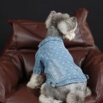 강아지 데님셔츠 애견 청셔츠 강아지 명품옷 : PeTish