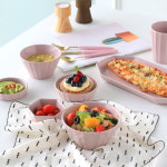 꿈꾸는키친 브런치 디저트 홈카페 1인 식기 마카롱 도자기 신혼부부그릇세트 베이비핑크 : 꿈꾸는 키친