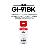 캐논정품잉크 GI-91BK (검정) G1920/G1922/G2920/G2923/G2960/G2962/G3920/G3923/G3960/G3962/G3963 전용 잉크 : 캐논공식판매처