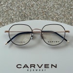 까르벵 루나1 방탄소년단 정국 손나은 블랙 로즈골드 크라운판토형 가벼운 티타늄 심플한 안경테 : OMNI 안경