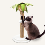멍냥이랑 야자수 스크래쳐 소형 삼줄 고양이 수직 스크래쳐 : 멍냥이랑.