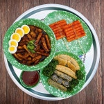 [왕분식 커플세트] 떡볶이(고추장,짜장중택1)+김말이+야끼만두+떡꼬치 set : 왕분식