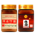 9회죽염 분말 자죽염 알갱이 250g 개암죽염 미네랄 요리용 구운 용융 대나무 고체 소금 : 유정 상회