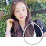 [2PM 준호 착용] 폴브리알 주얼리 꽈배기 팔찌 PYSB0153_SILVER : 크리스챤모드