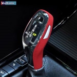 BMW 알칸테라 스웨이드 기어 시프트 손잡이 커버 X1 F48 2020 X2 F39 F45 F46 2018 2019 액세서리 : HJ COMAPNY