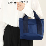 미니 듀오 캔버스 토드백 도시락 간편가방 여성미니백 : 디자이너미미