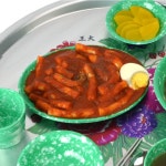 분식집 그릇 떡볶이 레트로 접시 타원중 : 살림준비