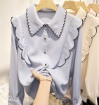 애니율 여성 봄 가을 패션 빅사이즈 블라우스 G1168 : 애니율