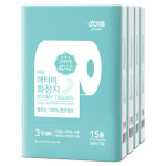 부드럽고 도톰한 애터미 3겹 화장지 60롤(15개 4세트) / 물티슈 : 코스트코2015