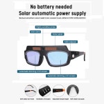 용접헬멧 태양열 구동 용접 마스크 헬멧 고글 자동 어둡게 조광 용접 안경 보관 케이스가있는 눈 보호 : 파파스글로벌