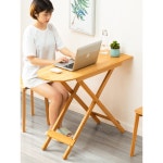 접이식 쇼파 사이드 테이블 원목 소파 거실 침대 옆 노트북 보조 책상 좁고긴 슬림 테이블 : 나우그린