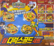 손오공 탑블레이드 탑디럭스골드세트 드래곤S 드랜져S 드래이거S 드래셀S 골드 합본 : 용쿤토이