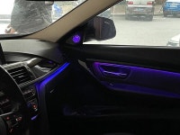 bmw 3 시리즈 f30 f31 gt4 시리즈 2013-2018 f32 f33 f34 f36에 적합 중앙 led 바를 통한 주변 조명 장식 분위기 : 커질상인