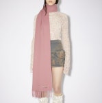아크네 스튜디오 프린지 울 스카프 라즈베리 핑크, ACNE STUDIOS FRINGED WOOL SCARF, Canada Nr New, 토미샵 : 토미샵