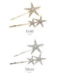 vintaine h7532 bijou star hair pin 2종 세트 별 배열 헤어 : 트리아진