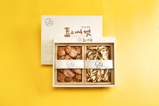 이상구표고농장 참나무원목재배  표고버섯 흑화고120g슬라이스90g선물세트3번 : 이상구표고농장