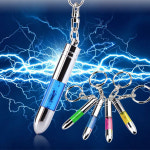 정전기방지 총알형 열쇠고리 키링 키홀더 차량 스파크 고리 홀더 겨울철 악세사리 겨울 용품 : 도매창고