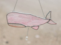 향고래썬캐쳐 향유고래 고래소품 : 공방오롯이 스테인드글라스