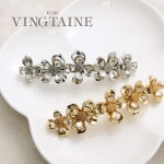 vintaine h7499 결혼식 파티 헤어 액세서리용 비쥬 플라워 바레트 헤어핀 : 트리아진