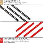 자동차 인테리어 48 led 4 in1 또는 2 in 1strip 분위기 장식용 주변 조명 12-24v 용 유연한 : 커질상인