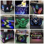 야외 카페 클럽 호텔 led 발광 바 테이블 발광   개인 방 이동식 기계 믹서 118 : 샵앤모아