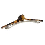 vintaine h7046 거북이 껍질 리본 실루엣 barrette 매듭 대리석 얇은 헤어 액세서리 헤어핀 머리핀 : 트리아진