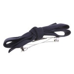 vintaine h7030 suede basic ribbon barrette simple office hair clip hair 액세서리 헤어핀 머리핀 : 트리아진