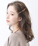 vintaine h7046 거북이 껍질 리본 실루엣 barrette 매듭 대리석 얇은 헤어 액세서리 헤어핀 머리핀 : 트리아진