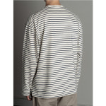 a5공방아오 | [러프사이드][Rough Side] 22FW Stripe Long Sleeve Reverse Navy 스트라이프 롱 슬리브 리버스 네이비 : wyndshop