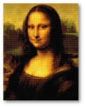 DIY큐빅 보석십자수 (레오나르도 다빈치-모나리자)루브르박물관 서양화 40x50 : 퍼즐페인팅