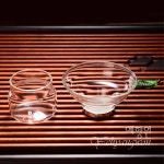 [다도 다기] 예향원 고붕규산 내열유리 찻잎 차거름망 받침세트 E-930 : 예향원