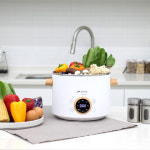 키친아트 멀티쿠커 전기냄비 2단 전기찜기 2L 스텐용기 화이트+우드 W2535 : GAZO