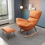 무중력 수면 흔들 의자 수유 독서 1인암체어 눕는 의자 : 심플패스트