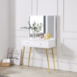 (거울 포함) 탁자 협탁 침실 좁은 집 현관 안방 거실 파우더룸 보조 간이 거실 침대 높은 골드 다리 소파 틈새 미니 고무 나무 우드 사이드 2칸 서랍... 