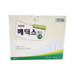 큐앤큐 메딕스밴드 드레싱 붕대 반창고 3호 10x10cm 50매입 : 메디건강