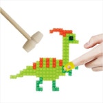 뚝딱공작소 이지 툭툭 블록 나무 망치와 골무 나노블럭 토이 창의력 만들기 보조 도구 : 드림디포허브센타