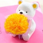 석고방향제 곰돌이방향제 카네이션 어버이날 스승의날 상견례선물 : 달빛상회닷컴