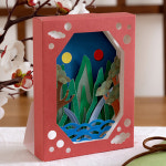 민화 전통 페이퍼 시어터 종이액자 만들기 세트 : 아이좋아라