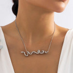 직수입 도금 악세사리 스네이크 목걸이 (실버,골드) : 제이바이수