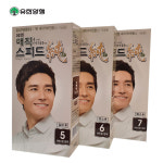 유한 매직 스피드순 240g(염색제120+산화제120) 셀프염색 자연스런흑색(7호) : 염다몰
