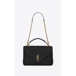 56386911 생로랑 숄더 크로스백 SAINT LAURENT college large chain bag in quilted leather 600278BRM071000_1000 : 모네프MONEF
