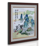 청곡 화백 장생도 무병장수 풍속화 민화 동양화 개업선물 집들이 매트 액자 그림 선물 전시 : 이슬이네