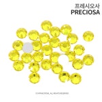 프레시오사 노핫픽스 시트린 큐빅 공예 의류 부자재 무대복 크리스탈 네일 라운드 스톤 재료 커스텀 DIY 셀프 : 온더스톤