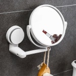 흡착식 회전 호텔 화장실 벽부착 거울 욕실 잘보이는 강력고정 샤워실 모텔 선명한 목욕탕 : 쇼핑 버스