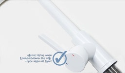 OIN-002W 거위목 씽크수전 주방수도꼭지 화이트 : 오튼바스
