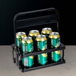 접이식 맥주캐리어 6구 캔음료 커피 컵 폴딩 트레이 핸들러 : newgood